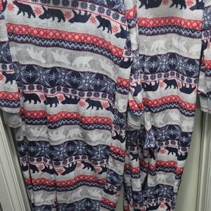 Parent and child winter onesies.  Set of two